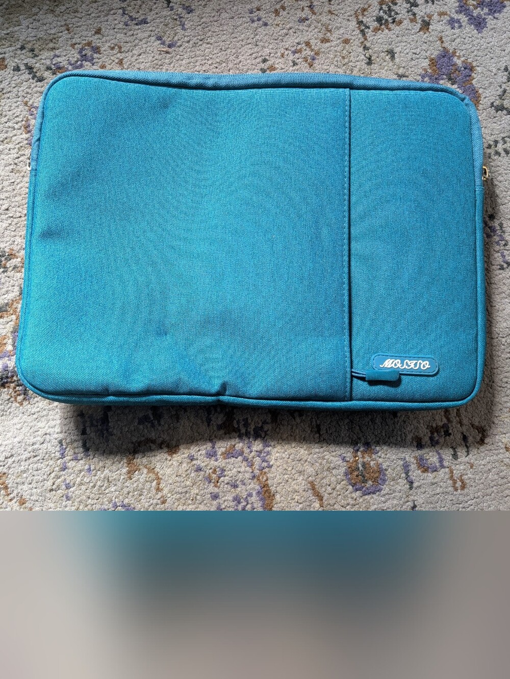 MOSISO Laptop Case 14x10 Inch With Outside Pocket Zip Closure In Blue